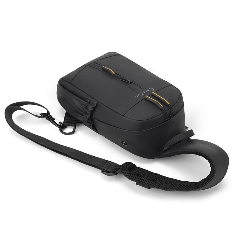 Men's Fashion Chest Bag - Solid Color Nylon Crossbody Sling for Outdoor & Casual Wear (Lightweight & Durable Shoulder Bag)