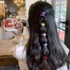 Fesanla Kids' Small Star-Shaped Hair Ties, Set of 10, Fluffy Hair Accessories, Cute Hair Accessories for Shichi-Go-San, Kindergarten Entrance