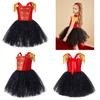 Elegant Nutcracker Dress With Sequin Accents Cosplay Outfit For Girls On Halloween