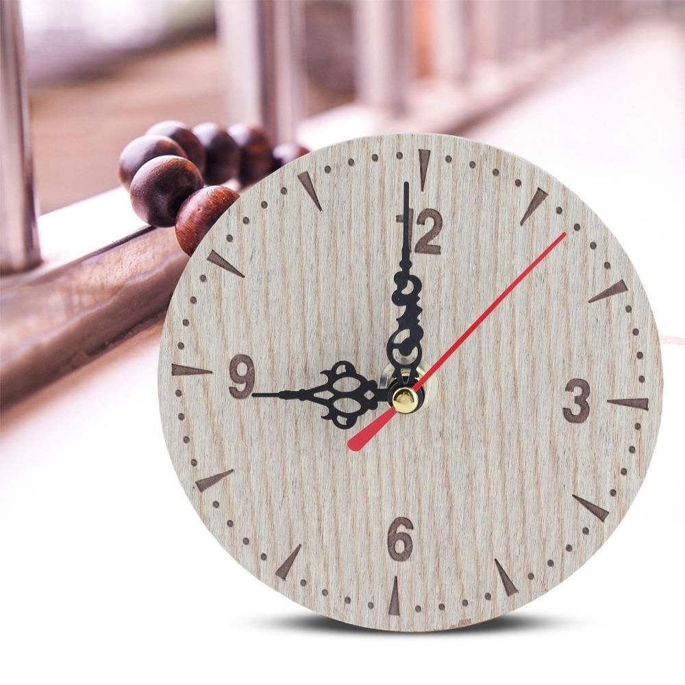 Round Hanging Clock Quiet Numerals Round Retro Clock Classic Wall Clock Home Use