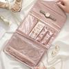 Multifunctional Necklace and Earring Organiser Roll Travel Jewelry Organizer Jewelry Case  Travel