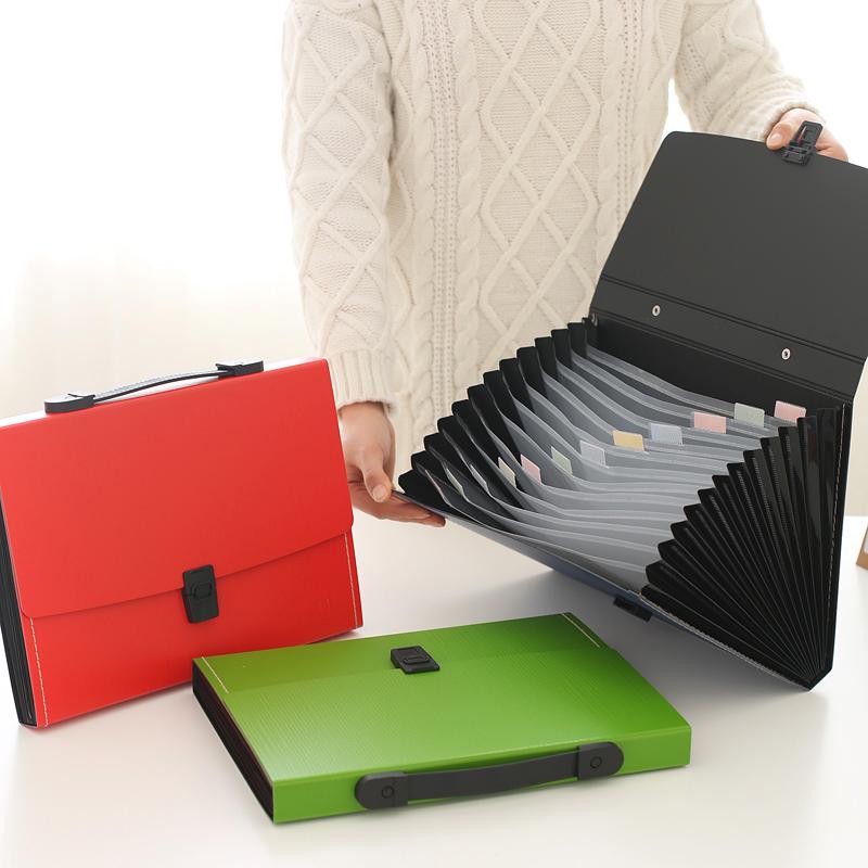 13 Pockets Expanding File Folder, A4 Accordion File Organizer, Custom Logo Office School Supplies