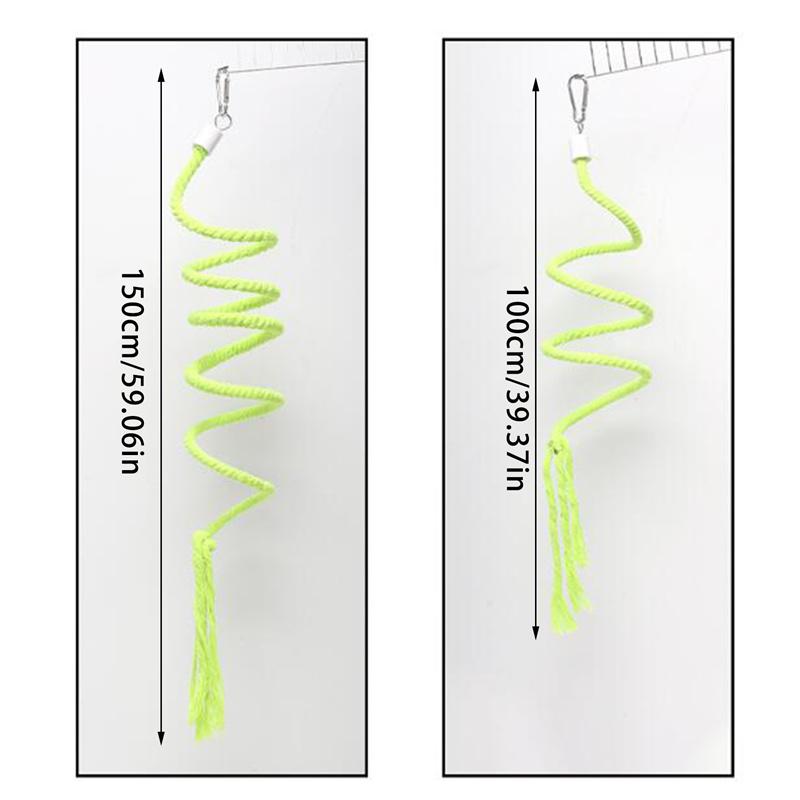 Creative Parrot Climbing Ladder Rotating Swing Bird Hanging Standing Rope Toys