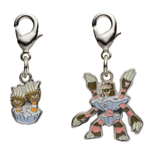 [Pokemon] Pokemon Center National Pokedex Metal Charm - Binacle & Barbaracle (#688, #689)