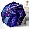 1pc Dragon Fantasy Artwork Automatic Umbrella - Automatic Opening And Closing, Sturdy Iron Frame, Formal Occasions Yy251018107