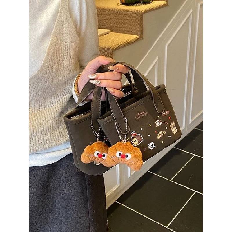 Cartoon Graffiti Umhängetasche Für Damen Aus Pu-Material Mit Verstellbarem Riemen
