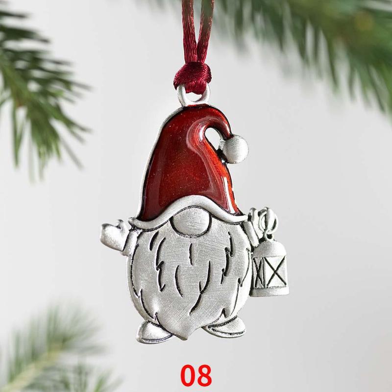2023 Metal Snowman Pendant Christmas Tree Ornament Christmas Pendant Holiday Ornaments Home Decor Xmas Gifts New House Interior