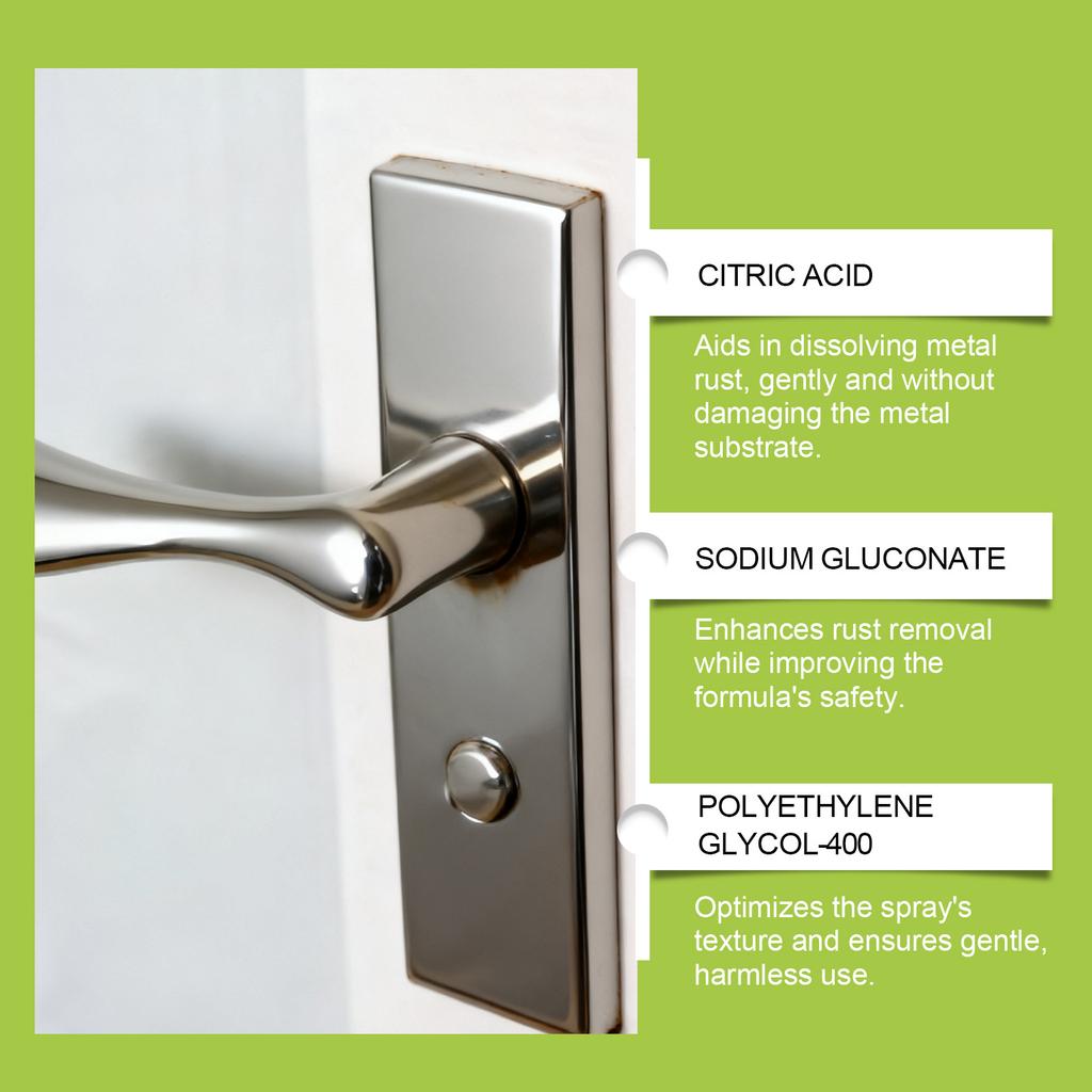 HOMONTH Metal Removal Spray Home Use Dissolves Stains, Brightens And Anti-Oxidizes Metals For Multiple Materials 237ML