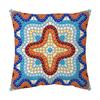 Blue Theme Simple Pattern Printed Pillow Cover Home Decor Geometric Mandala Sofa Cushion