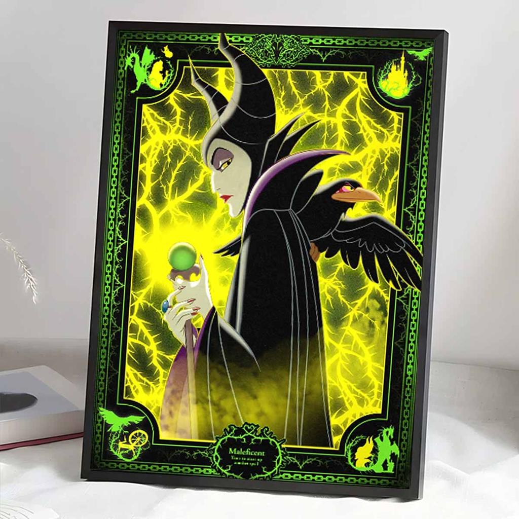 DIY Diamond Painting Evil Witch Cross Stitch Kit Mosaic Art Diamond Painting Full Circle Diamond Home Decoration