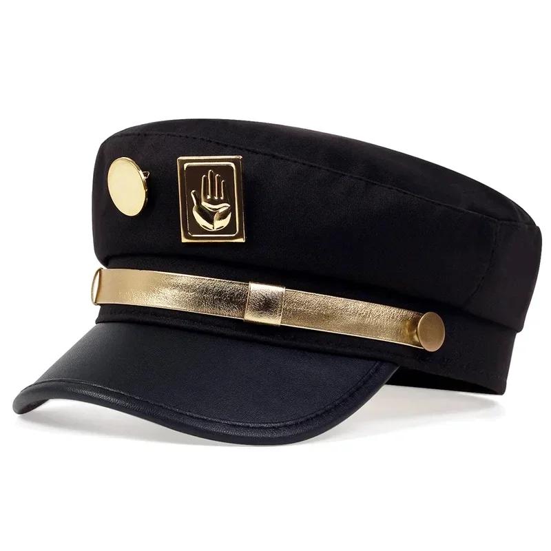 Military Badge Palm Adventure Wonderful Neutral Gender Women Men For Hats Flat Top Baseball Caps For Women Outdoor Sports Cadet Sunscreen Hat