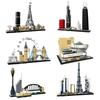 LEGP 2016-2022 Architecture Skylines Collectible Series Of Building Blocks Kit, Collectible Architecture Model Set For Adults