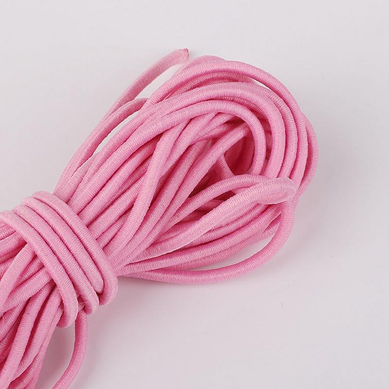 Durable Round Elastic Cord: High-Elasticity Purple and Blue Rubber Bands for DIY Projects