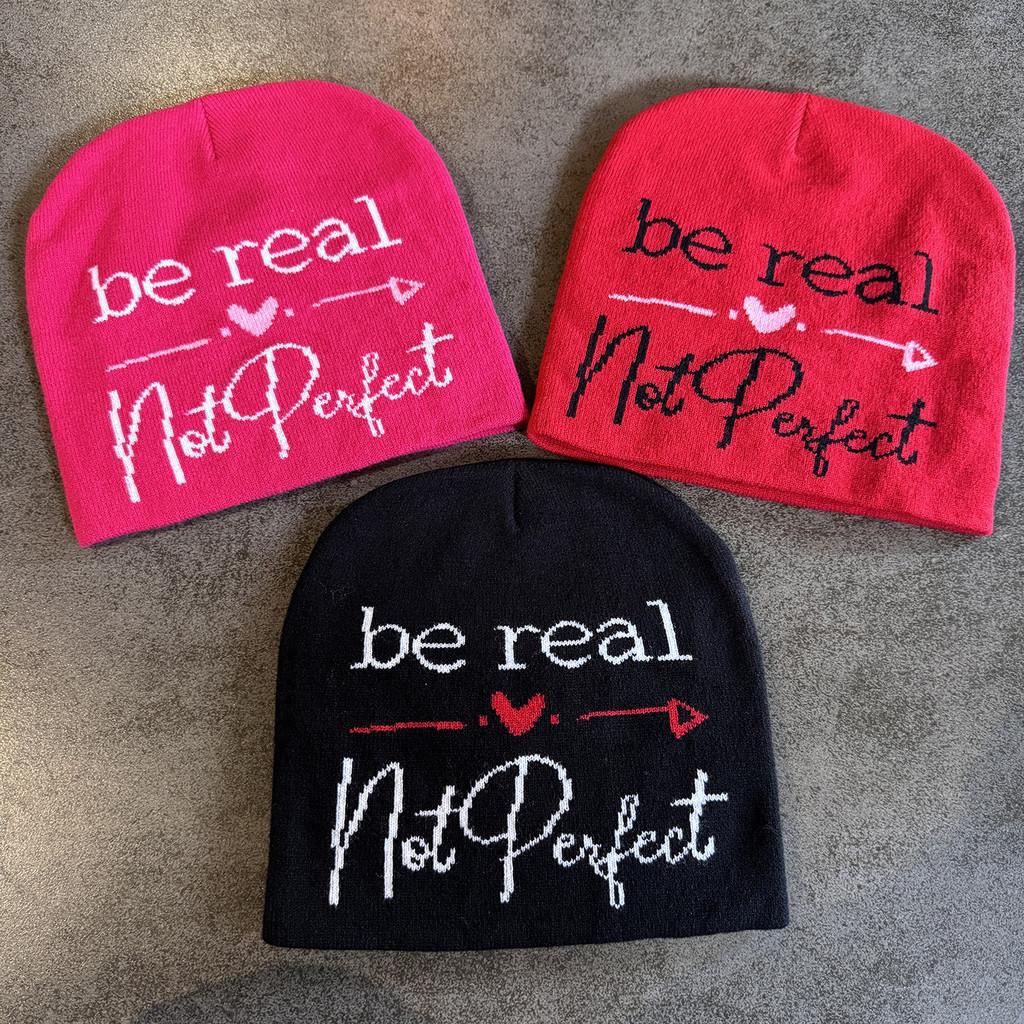 High Top Knit Hat For Men Women With Letter Design Warm Acrylic Breathable For Winter Season