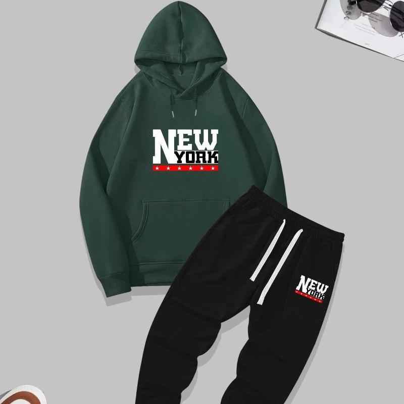 Pánská podzimní zimní sada svetrů s kapucí