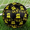 Al-Ittihad Club Indoor Soccer Ball Size 5 Colorful All Ages Machine Stitched PVC Competition Ready Durable High-Bounce