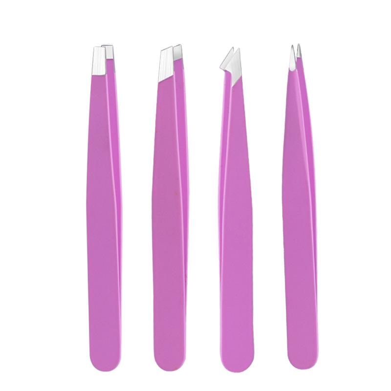 Precision Stainless Steel Eyebrow Tweezers & Trimmer Set with Eyelid Tape