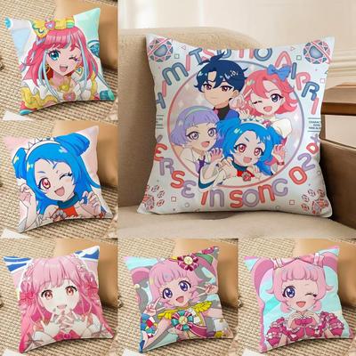 Hhimitsu No AiPri Anime Pillow Case DoubleSided Plush Sofa Cushion Covers Organic Breathable Invisible Zipper