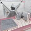 Warme Plüsch-Hamster-Hängematte, doppellagig, verdickter Schlafsack, Nest, Haustiere, Ratten, Eichhörnchen, hängendes Käfighaus