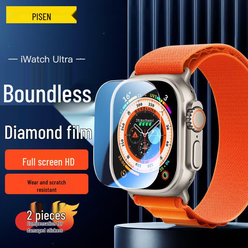 Закаленное стекло Pisen для Apple Watch Ultra For iWatch Ultra 3/2/1