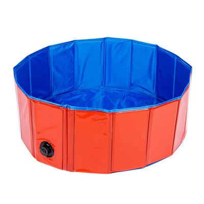 Folding Swimming Pool Portable Dog Pool Round Thickened PVC Pet Bathing Tub for Kindergarten
