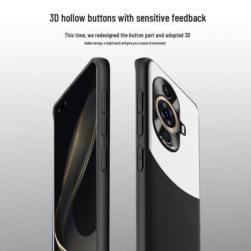 Anti-fall Liquid Leather Protective Cover for Huawei Nova 11 Pro.