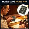 Led Morse Code Trainer Card Pocket-Sized Portable Encryption Practice Device Lightweight Morse Code Practice Trainer
