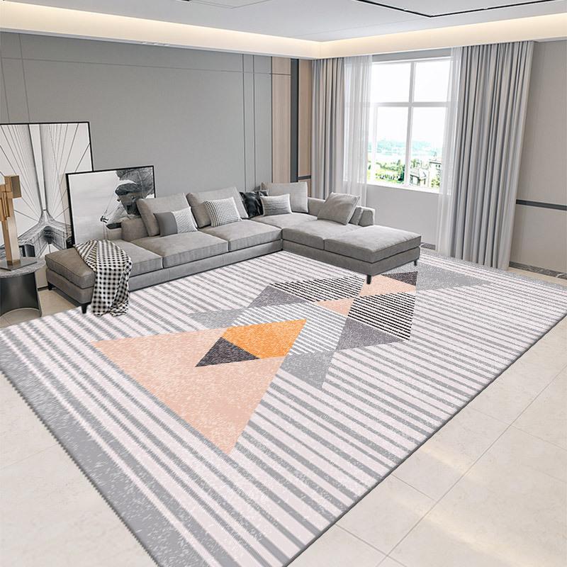 Carpet Living Room Bedroom, Bedside Carpet Autumn and Winter Simple Room Floor Mat Easy To Maintain