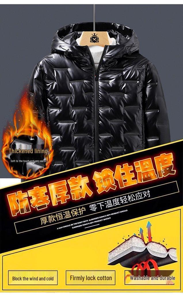Men's Hooded Winter Cotton Down Jacket