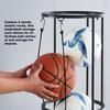 Ball Storage Rack Vertical Ball Organizer for Basketball, Volleyball, Soccer Garage Ball Storage Cage for Home
