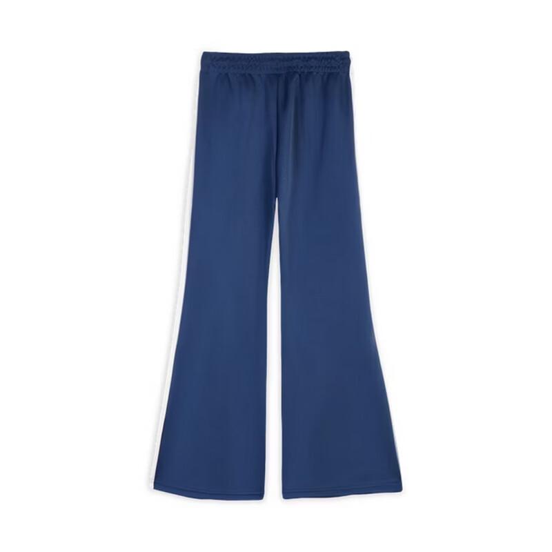 Puma Women's Retro Spliced Wide-Leg Flare Casual Pants