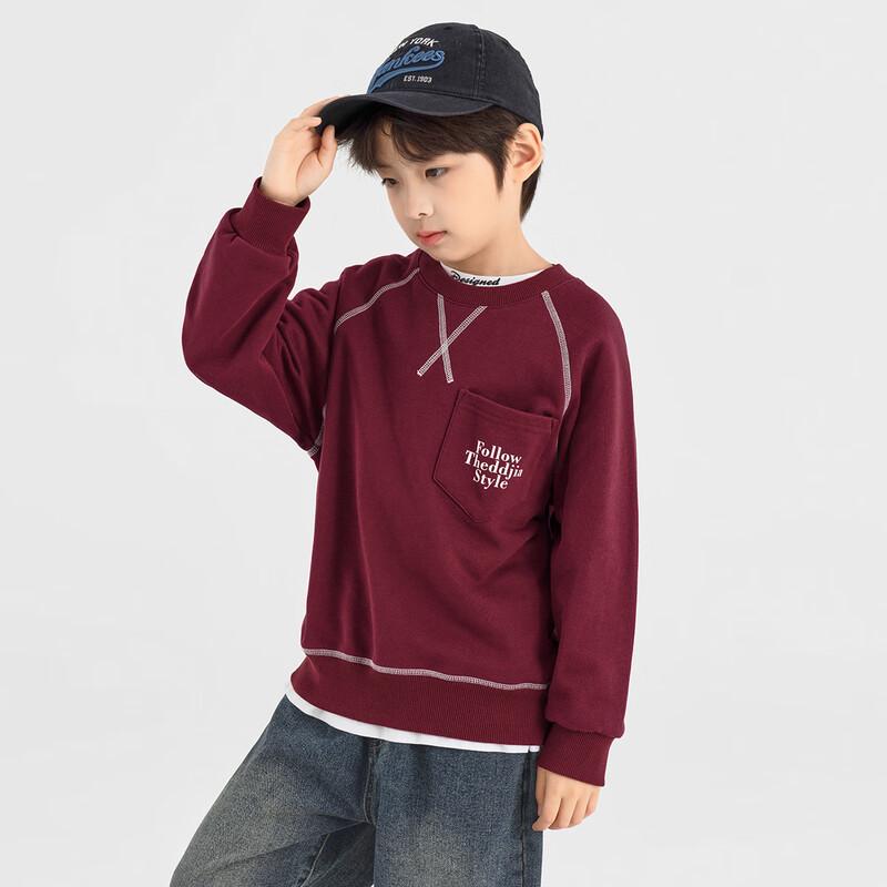 Boys' Fashion Color Block Pullover Sweatshirt
