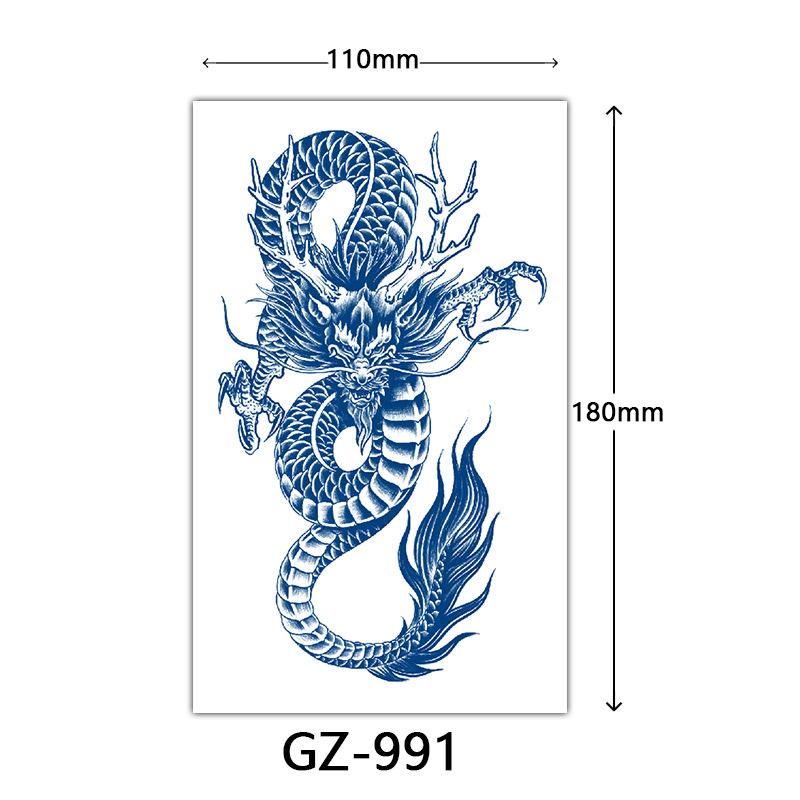 Juice Tattoo Stickers, Herbal Tattoo Stickers, Semi-Permanent English Letter Tattoo Stickers Tattoo