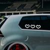 Cute Car Stickers Mosaic Heart-shaped Print Sticker Car Body Windshield Waterproof Headlight Taillight Auto Decor