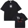 Rapper Kanye West Vultures New Music Album Graphic T Shirts Unisex Wounisex Hip Hop Fashion Oversized Tshirts Malecotton Tshirt Black