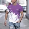 New Men's Casual Fashion Short Sleeve T-Shirt, Digital Printing Short Sleeve T-Shirt