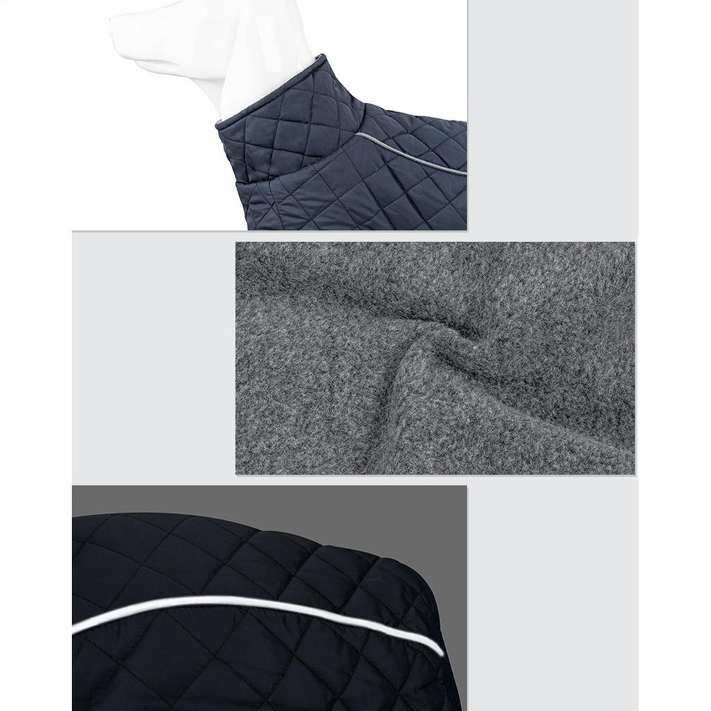 Dog Cold Weather Coats Cotton Reflective Windproof Vest Doggy Snow Jacket Pet Coats For Walking Daily Hiking Skiing Outdoor