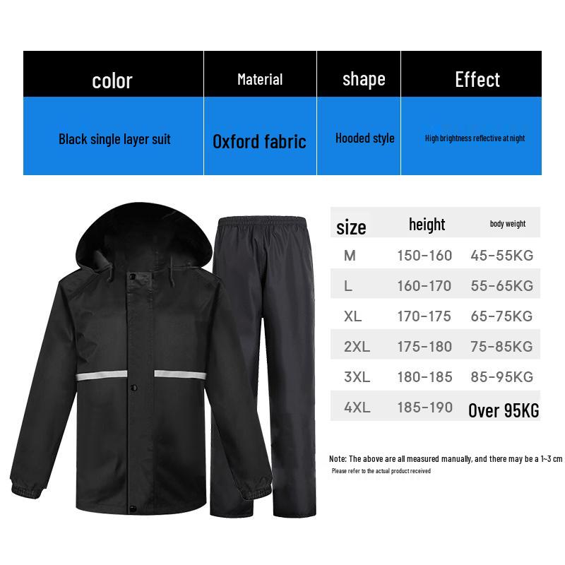High-Visibility Reflective Split Rain Suit