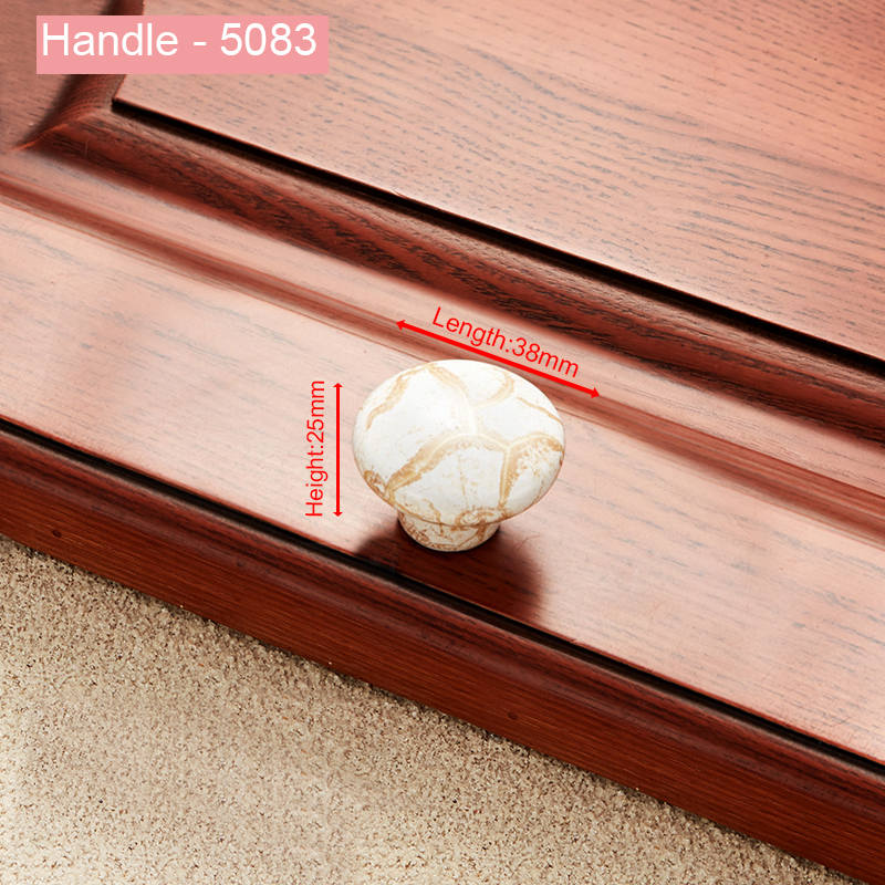 

NAIERDI Marble Series Ceramic Cabinet Handles Zinc Alloy Cabinet Pulls Drawer Knobs Wardrobe Door Handles Furniture Handle