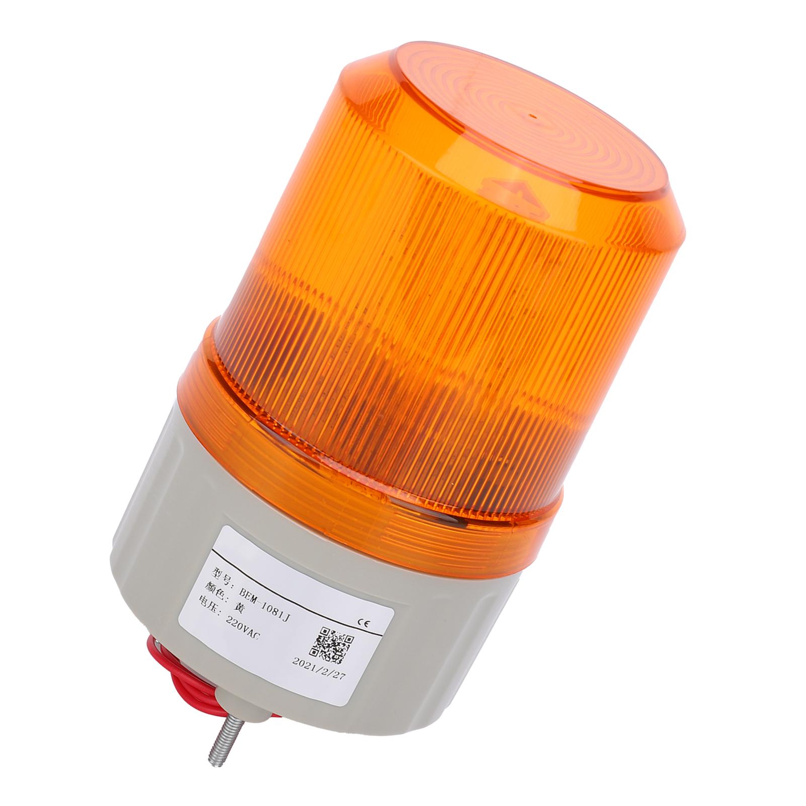 

BERM Warning Light LED Sound and Lighting Emergency Alarming Lamp BEM1081J 220VACYellow