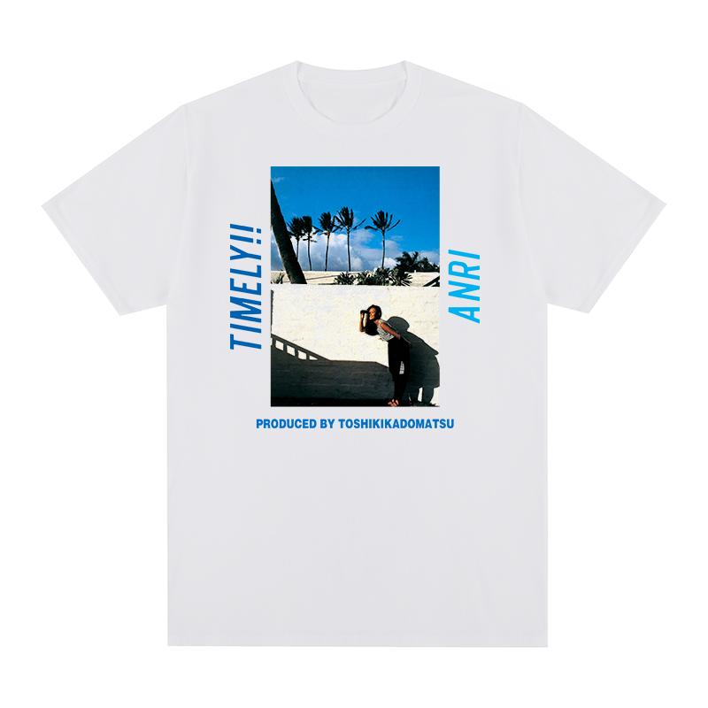 

TOSHIKI KADOMATSU Футболка Винтажная Anri Своевременный City Pop Музыка Японский Funk Хлопок Мужская Футболка Новая ТИШКА Футболка Женские Топы Унисекс S