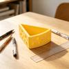 Cheese Shaped Desktop Ornaments Triangle Jewelry Holder INS Storage Box  Desk Decor