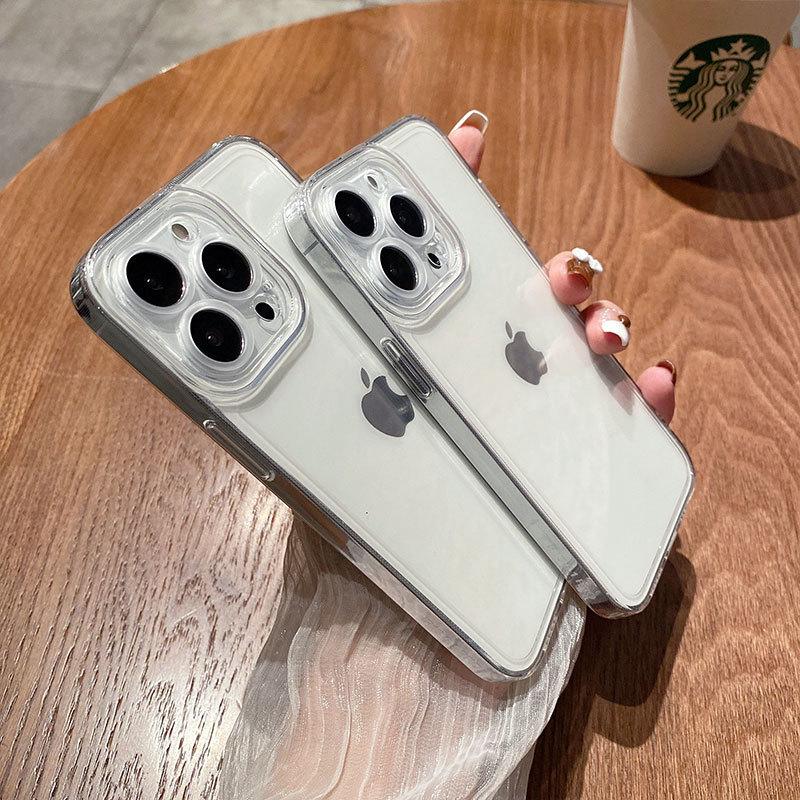 Angel Eye Transparent Case Is Suitable for Apple 16PRO Full-package Anti-fall IPhone XS Beautiful Eyes Straight Edge Semen Hole TPU Sleeve