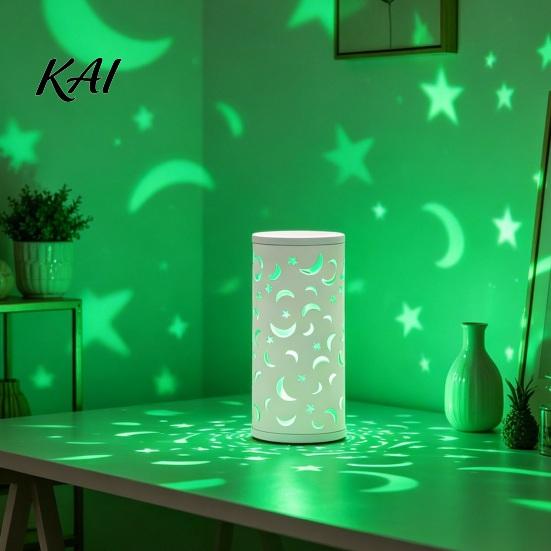 Hollow-out Butterfly Lamp USB Projector Lamp, RGB 16 Colors Decorative with Remote Powered Night Light Control, LED for Bedroom Living Room