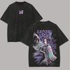 2026 Neuankunft Demon Slayer Shinobu Kocho T-Shirt Damen Herren Vintage Gewaschen Übergroß Baumwolle Grafik-T-Shirts Harajuku Streetwear