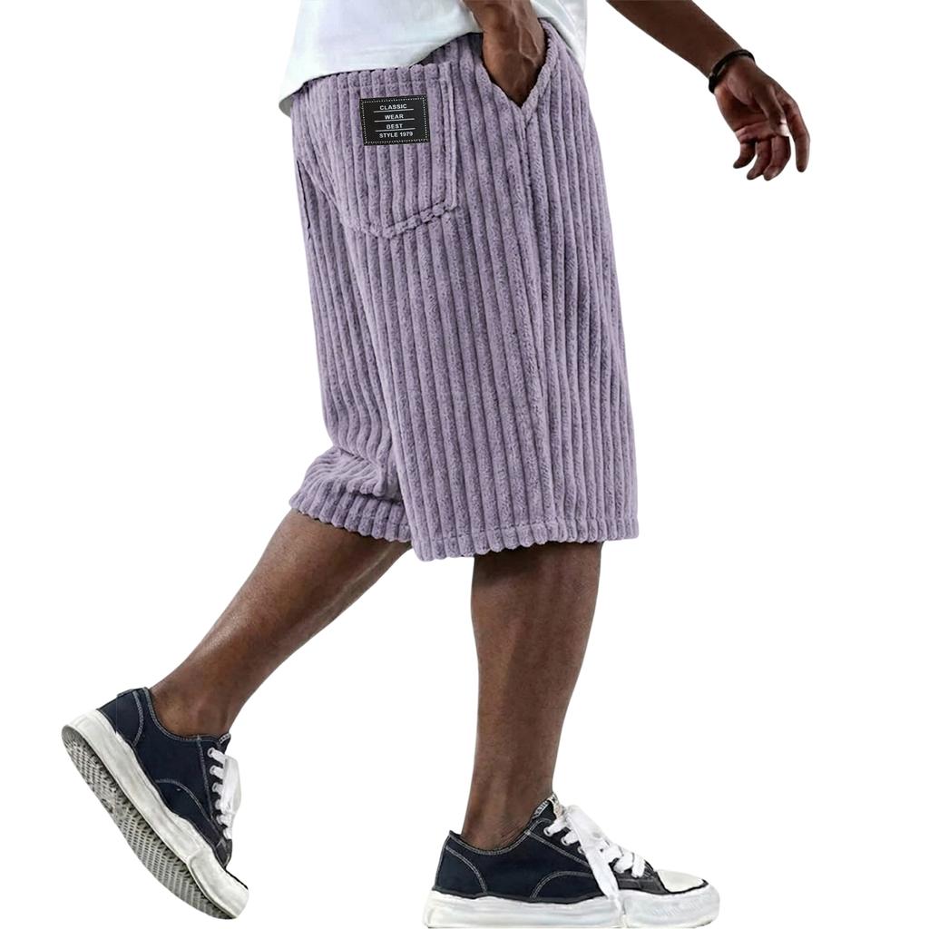 Pantaloncini da Spiaggia Estivi da Uomo Larghi a Gamba Dritta Pantaloncini Comodi