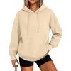 Women's Fashion Casual Solid Color Pocket Long Sleeve Hoodie