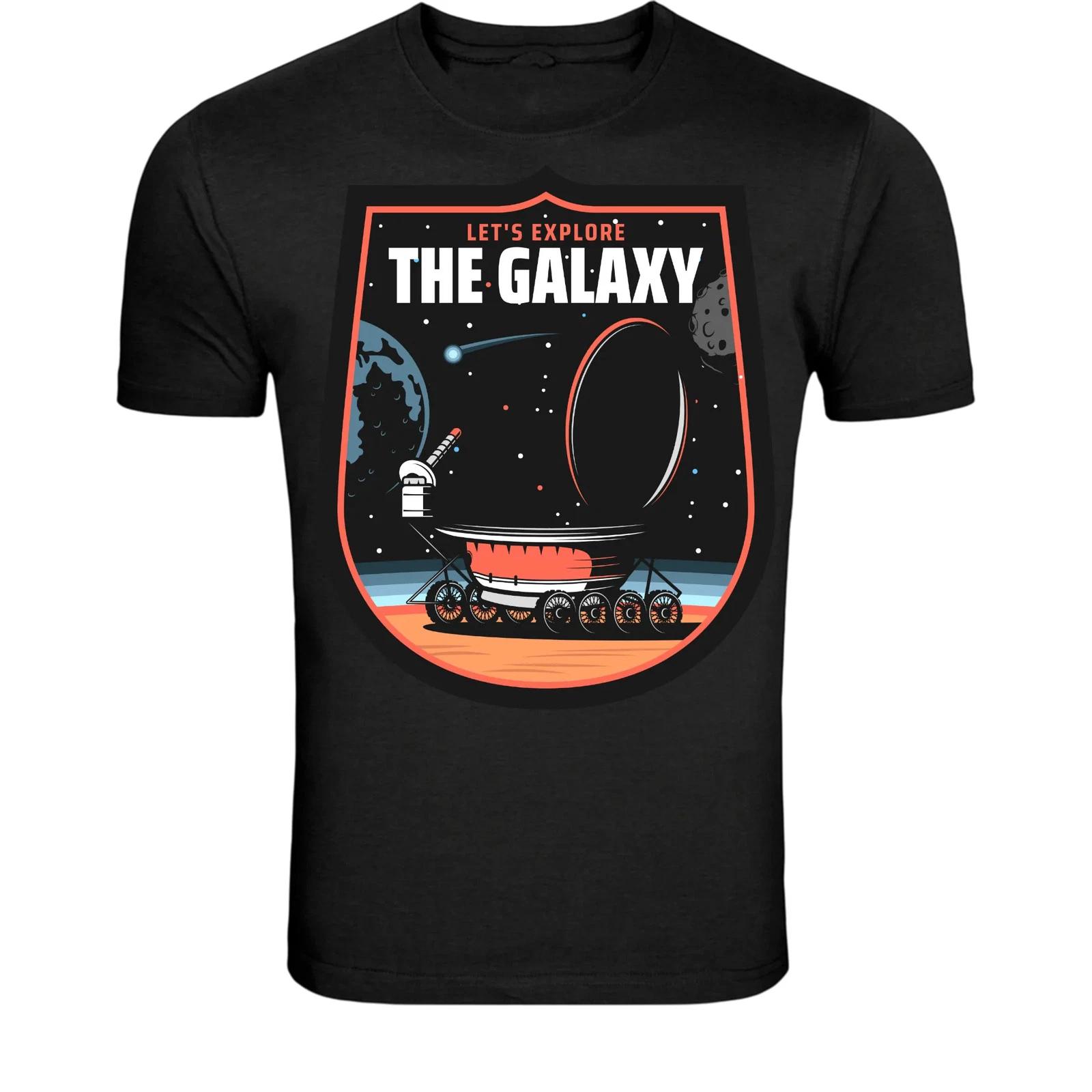 Lets Explore The Galaxy T-Shirt - Space Rover Graphic Tee 2XL