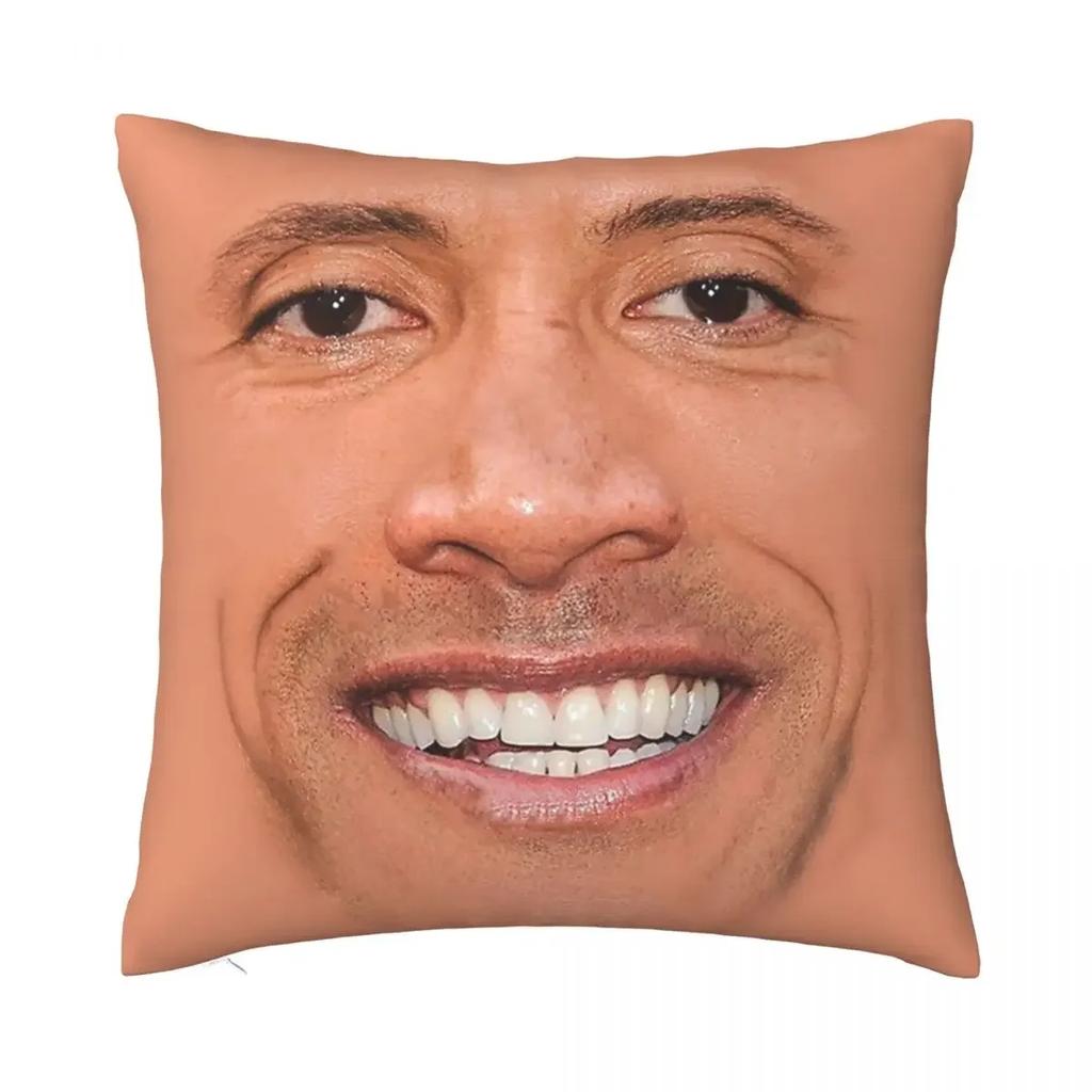 The Rock Face Dwayne Cushion Cover For Sofa Home Decorative American Actor Johnson Throw Pillow Cover Soft Velvet Pillowcase