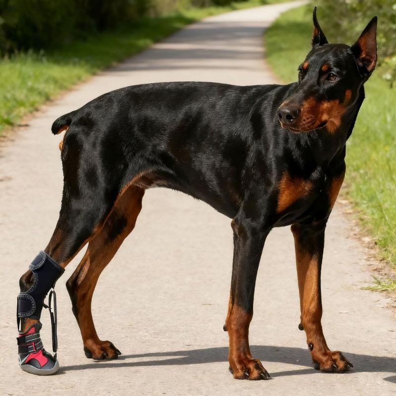 Drop Foot Brace with Reel(No Knuckling Boot Brace) for Dog Corrective Dog Shoes to Safely Lift Toes for foot Issue